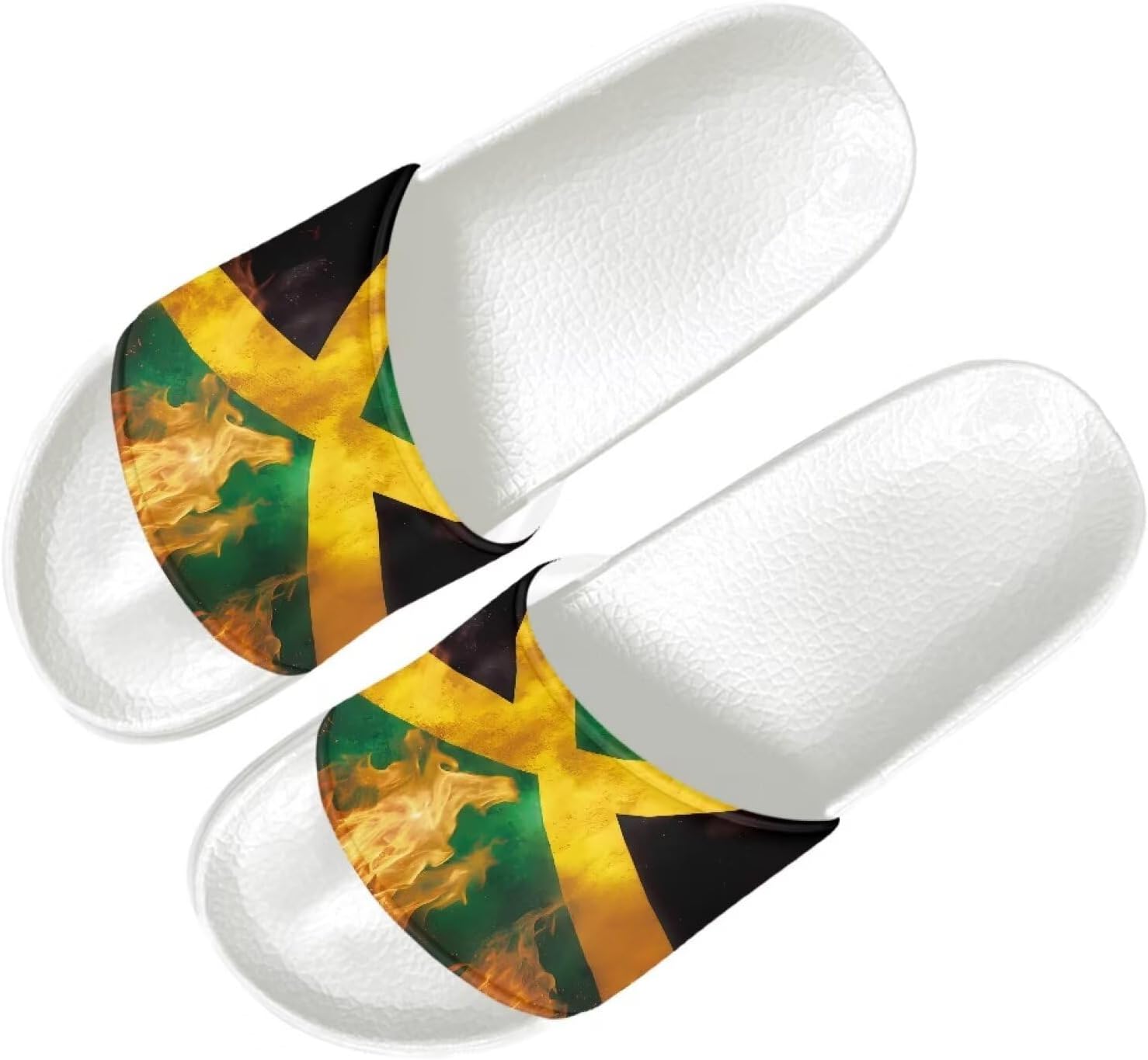 

Мужские удобные тапочки Quxjehoe Cloud, повседневные шлепанцы, сандалии, нескользящие тапочки для улицы и дома, размеры 5-14, Jamaica