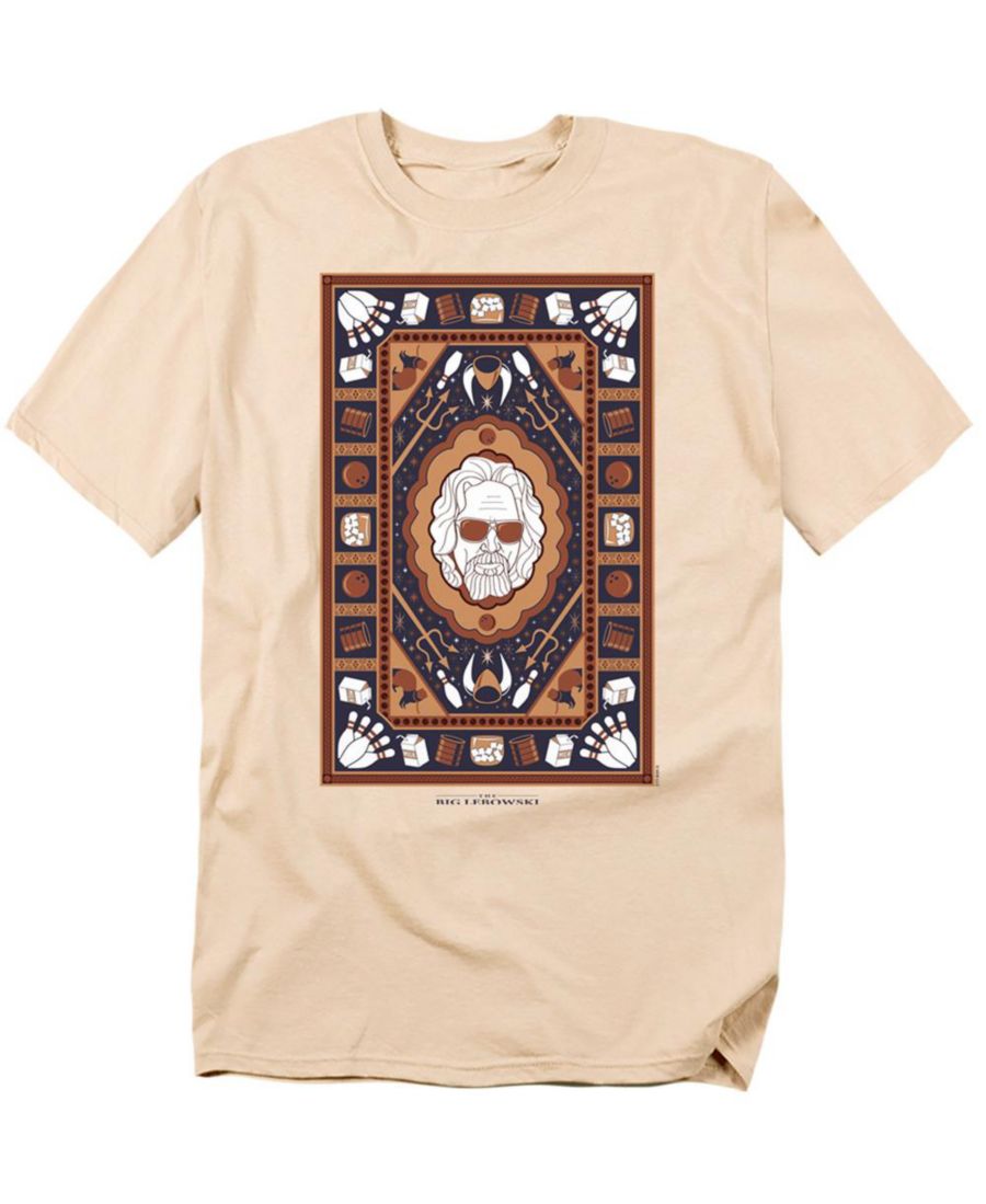 

Футболка большого размера с принтом "Ковер в стиле Лебовски" синего цвета Big Lebowski, Cream