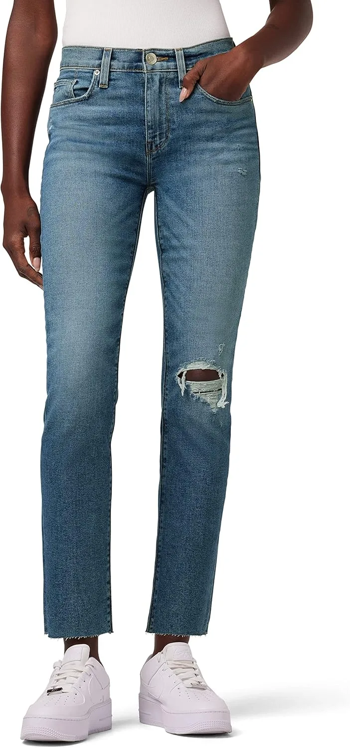 

Hudson женские джинсы Nico Mid-Rise Straight Leg Ankle