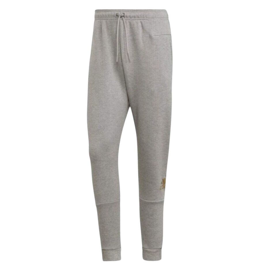 Спортивные брюки мужские Medium Gray Heather/Matte High Polish Finish Adidas, серый/мультиколор — фото 3
