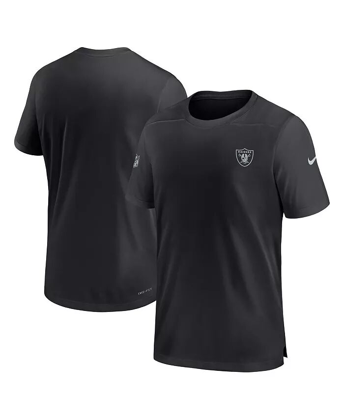 

Мужская черная футболка Las Vegas Raiders Sideline Coach Performance Nike