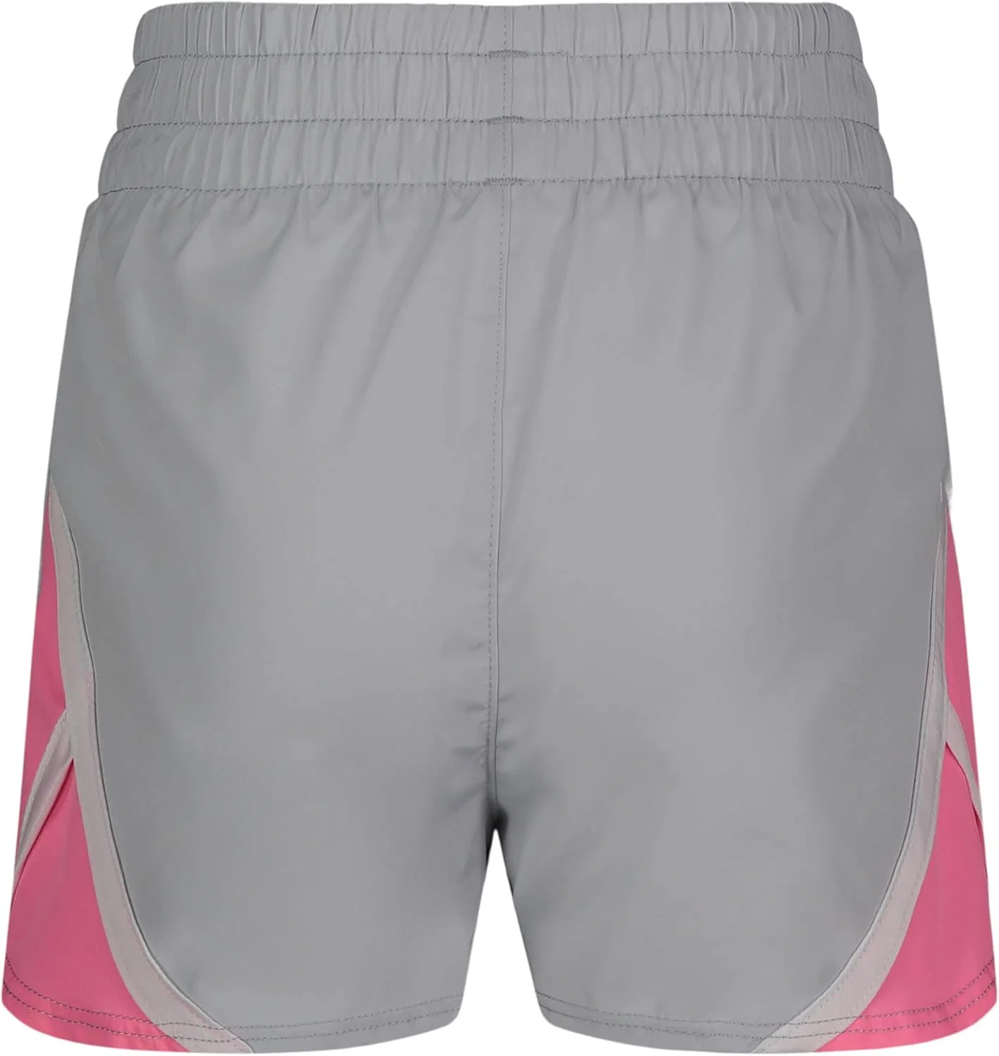 Детские шорты Under Armour Fly By, эластичный пояс, логотип, легкий материал, Halo Gray/Pink — фото 3