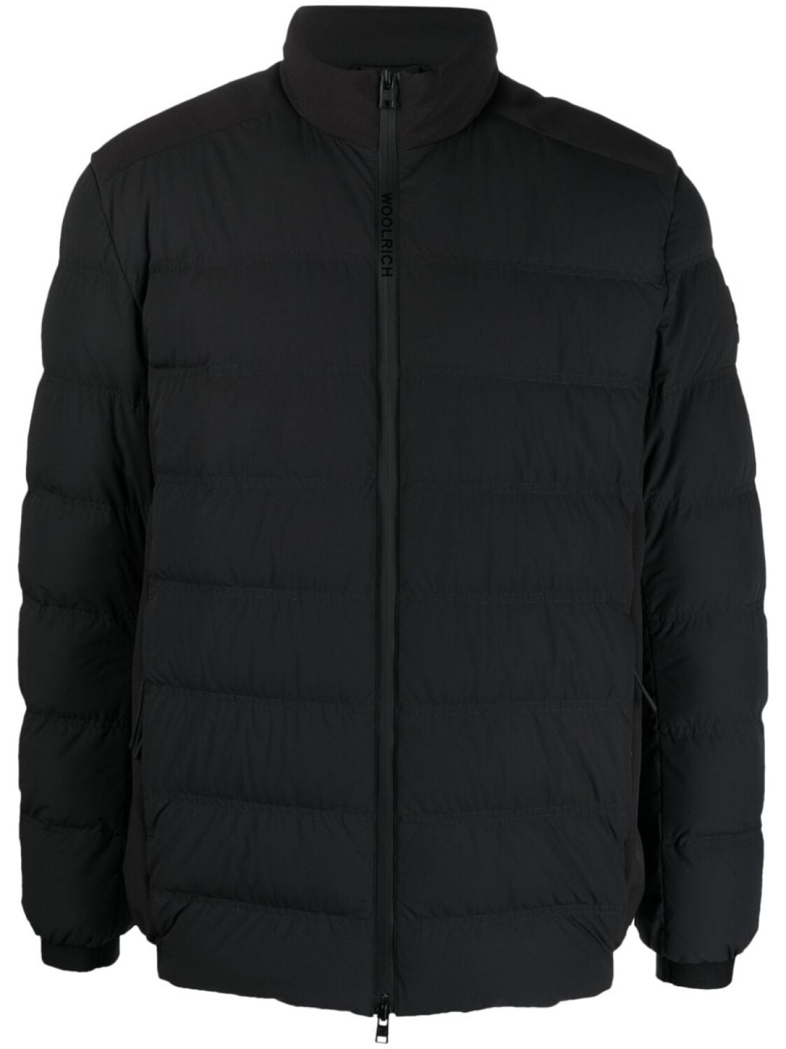

Woolrich пуховик с нашивкой-логотипом, черный