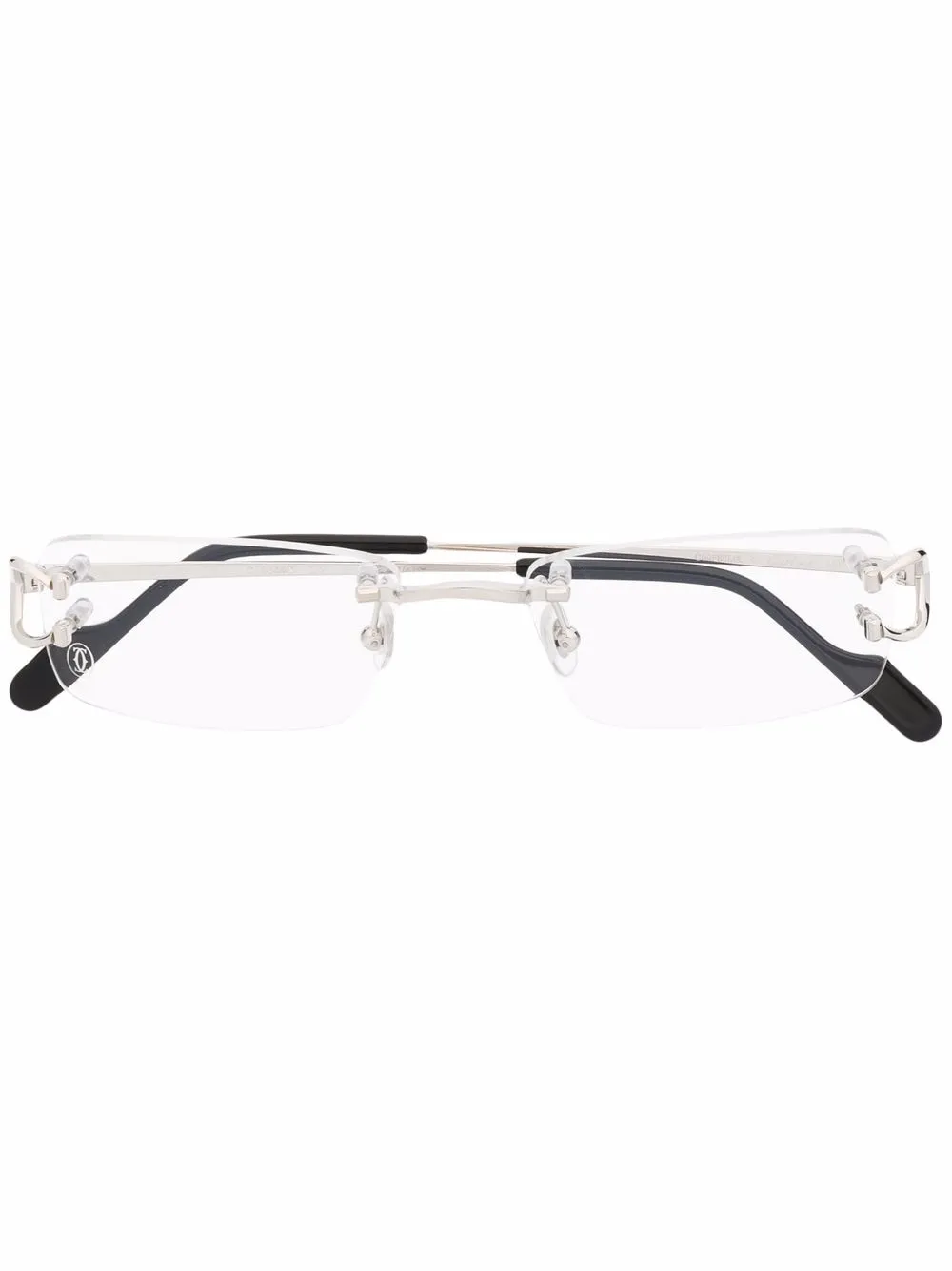 

Очки в безободковой оправе Cartier Eyewear, серебряный