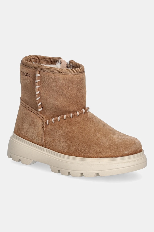 

Детские зимние ботинки из нубука KIDDARTAH Geox, коричневый