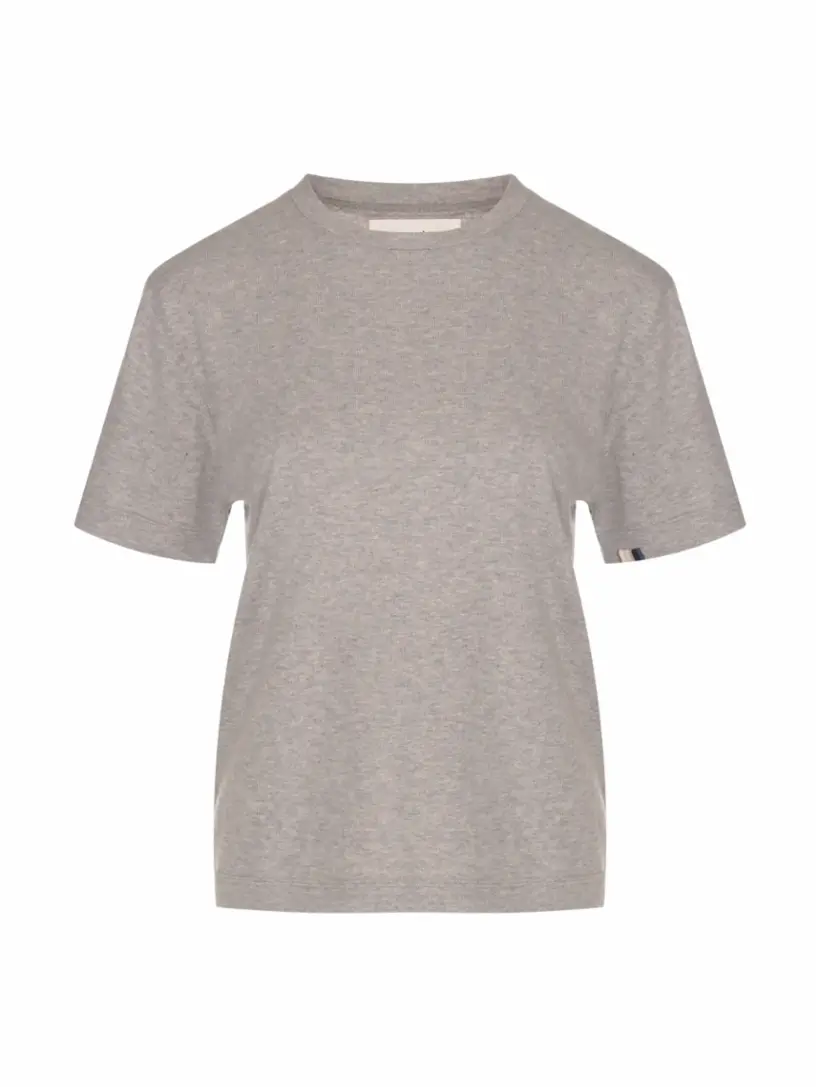 

Хлопковая футболка с логотипом Extreme Cashmere, серый