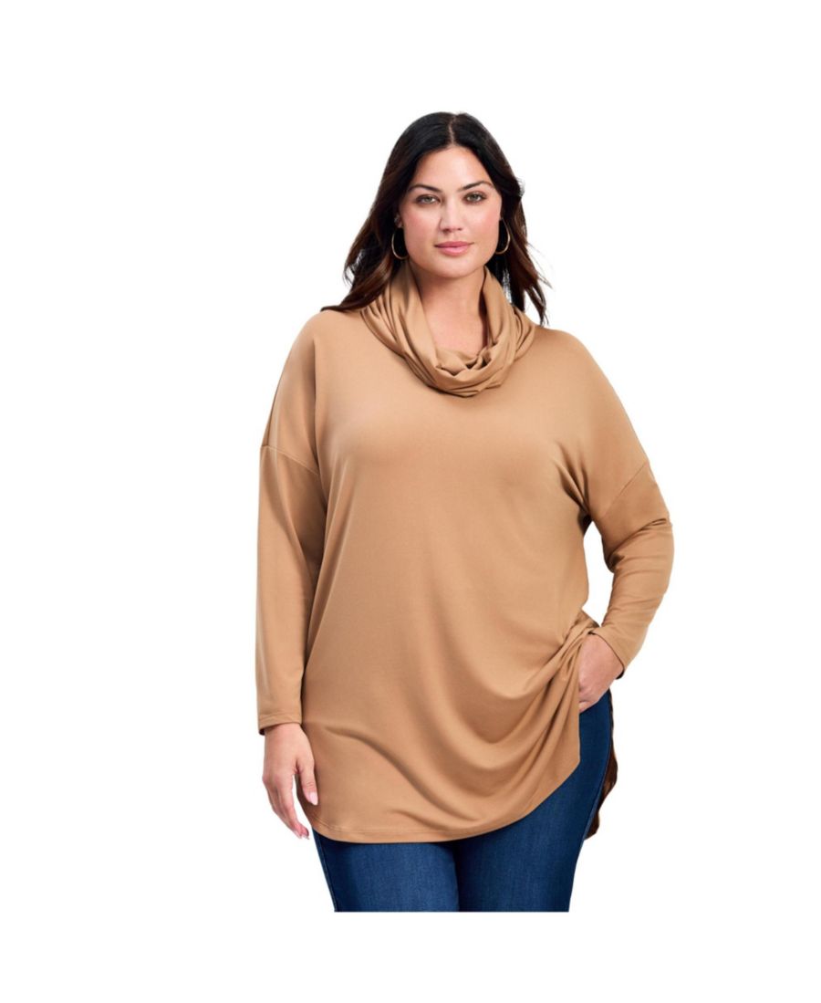 

Женская туника Faye со съемным шарфом AVENUE, Stone