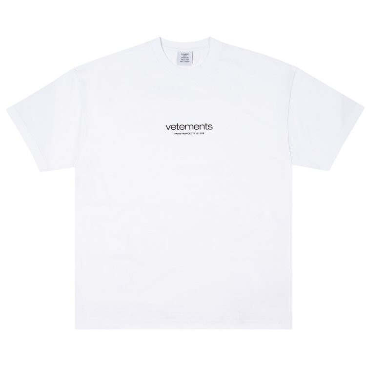 

Футболка Vetements Urban Logo 'White', белый