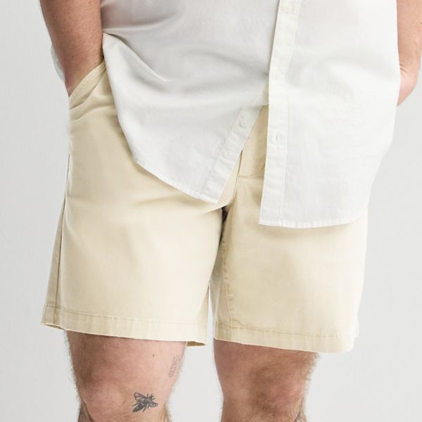 

Шорты Flexwear ниже колена с плоским передом для больших и высоких Sonoma Goods For Life, цвет lanie beige