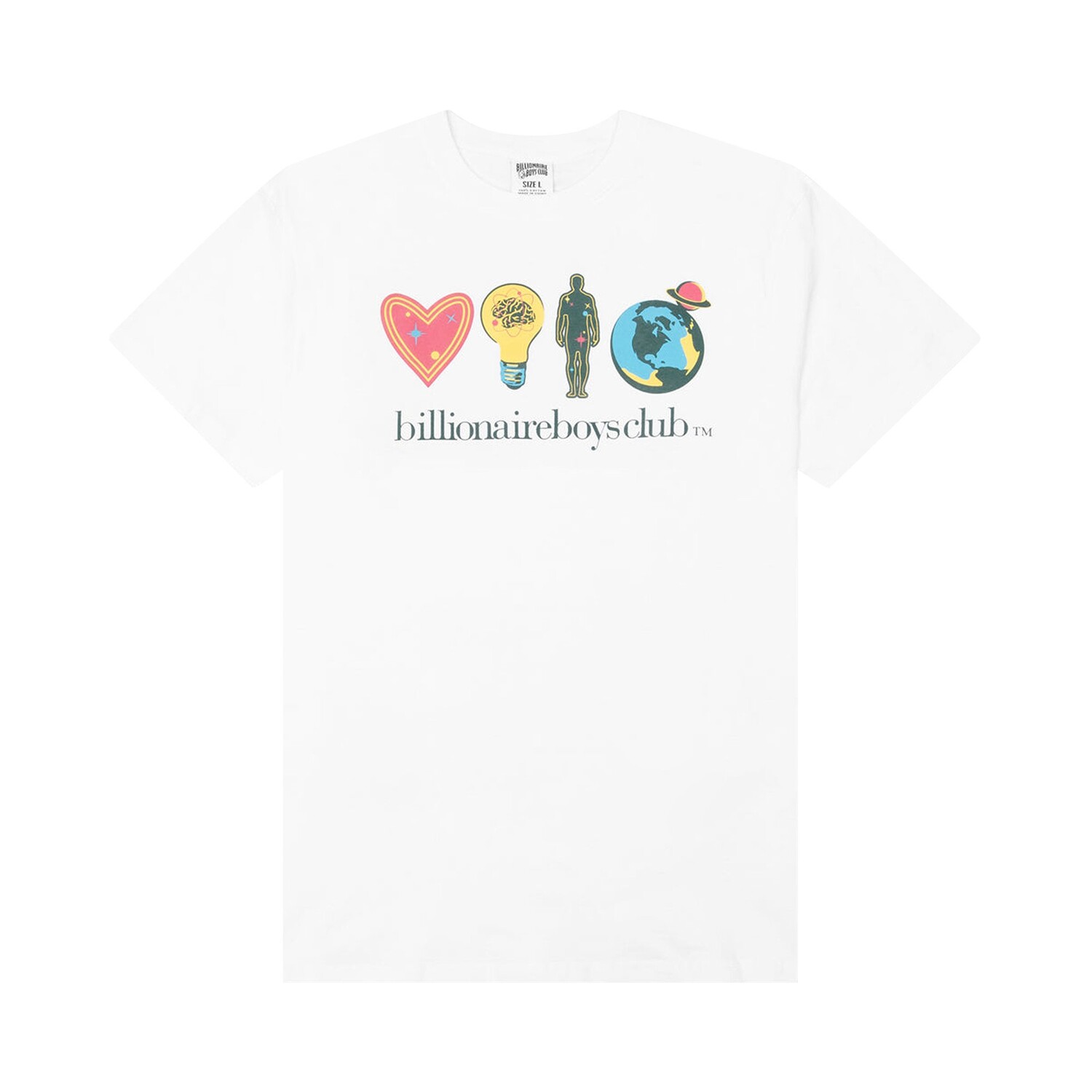 

Футболка с короткими рукавами HMBE из клуба Billionaire Boys Club, цвет Белый отбеливатель