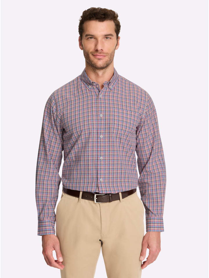 

Рубашка с длинными рукавами в красную и небесно-голубую клетку. WITT WEIDEN