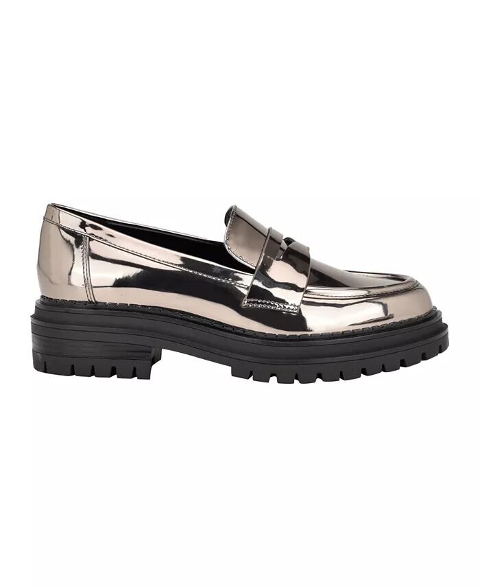 Женские повседневные мокасины Grant Slip-On с рифленой подошвой Calvin Klein, коричневый/бежевый — фото 2