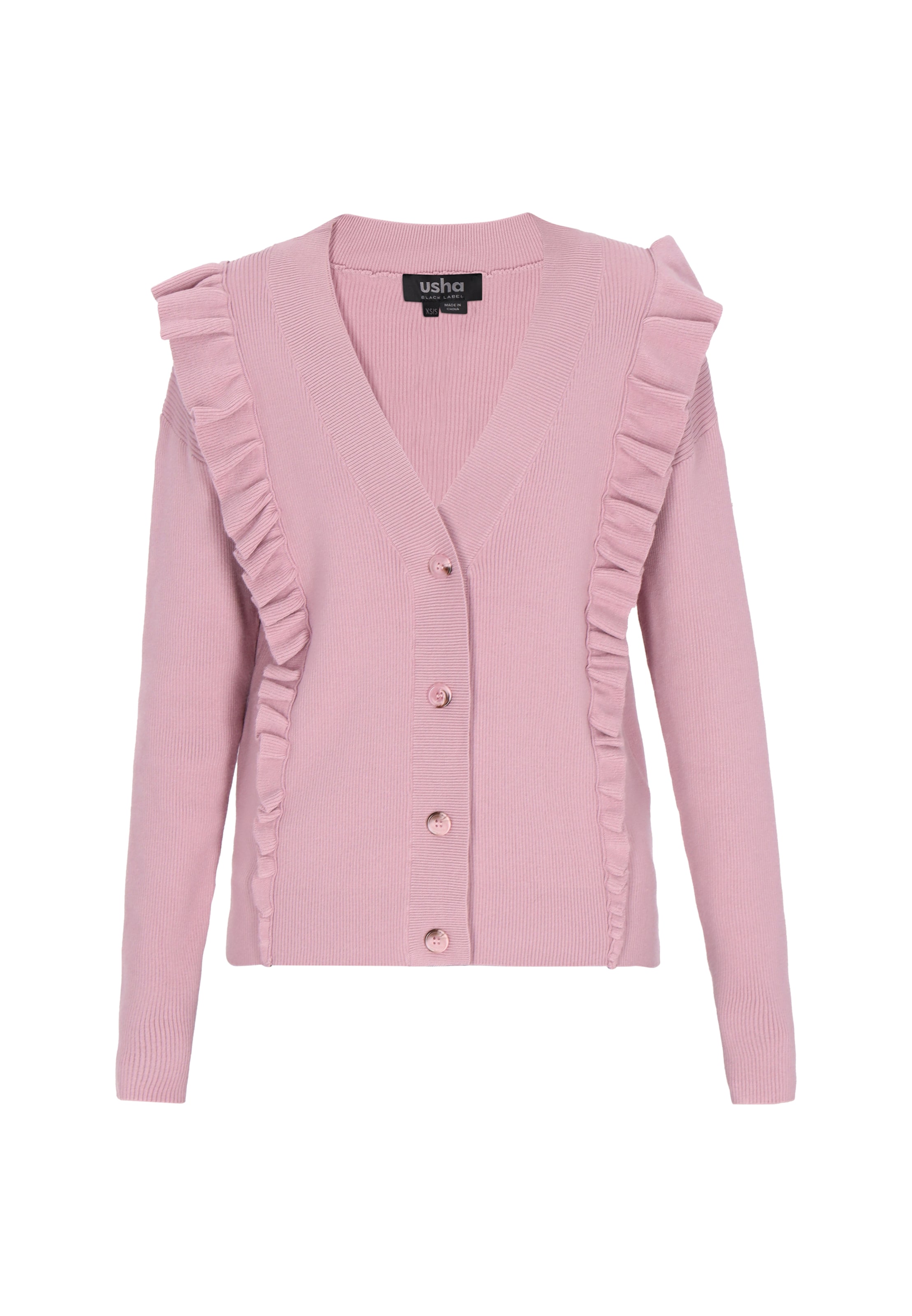 

Usha BLACK LABEL Кардиган из трикотажа в розовом цвете