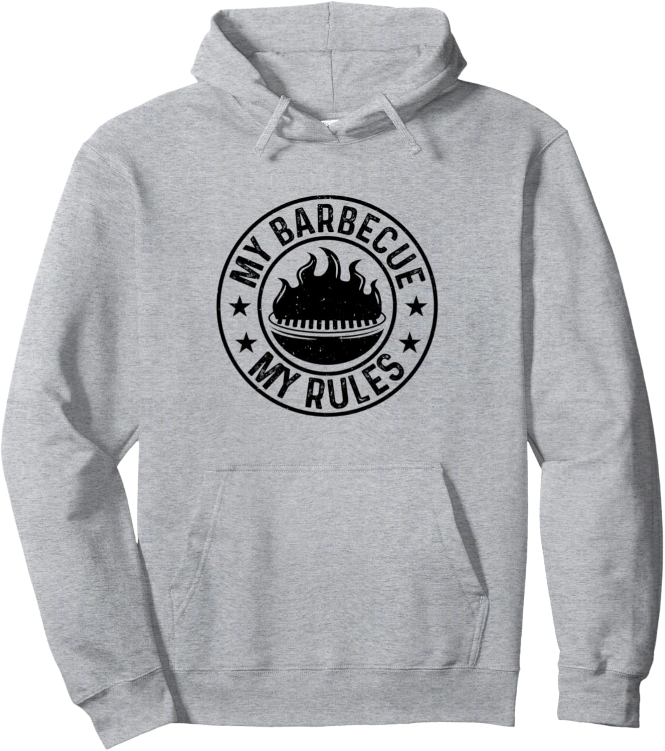 

Мой барбекю, мои правила, шеф-повар на гриле, любитель барбекю, коптильня, толстовка Grilling Chef & Barbecue Meat Grilling, серый