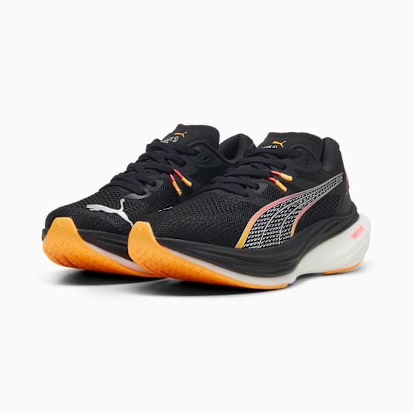 Женские кроссовки для бега по шоссе с широкими ступнями Deviate Nitro 3 Puma, черный — фото 4