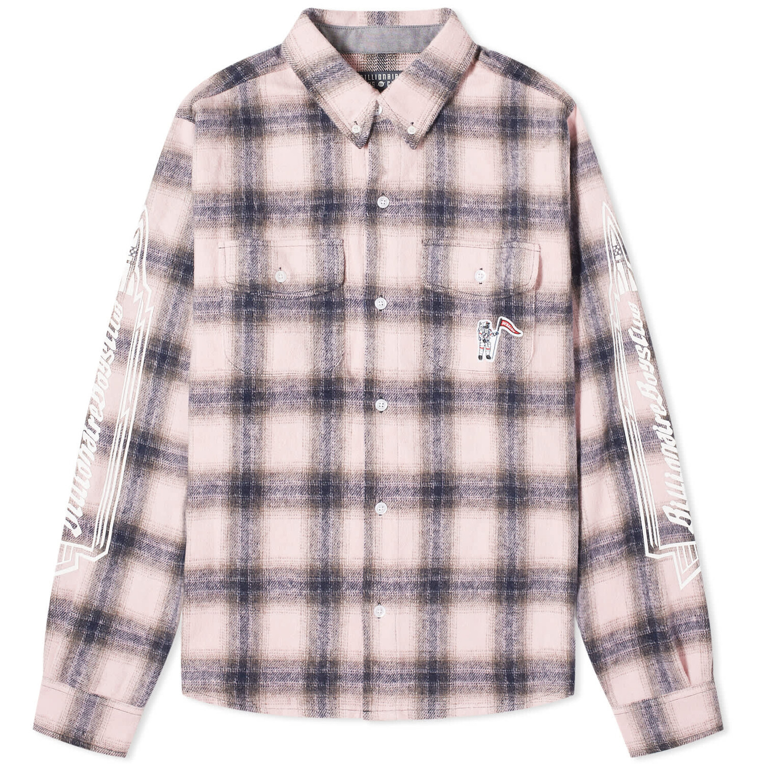 

Рубашка Billionaire Boys Club Check, розовый