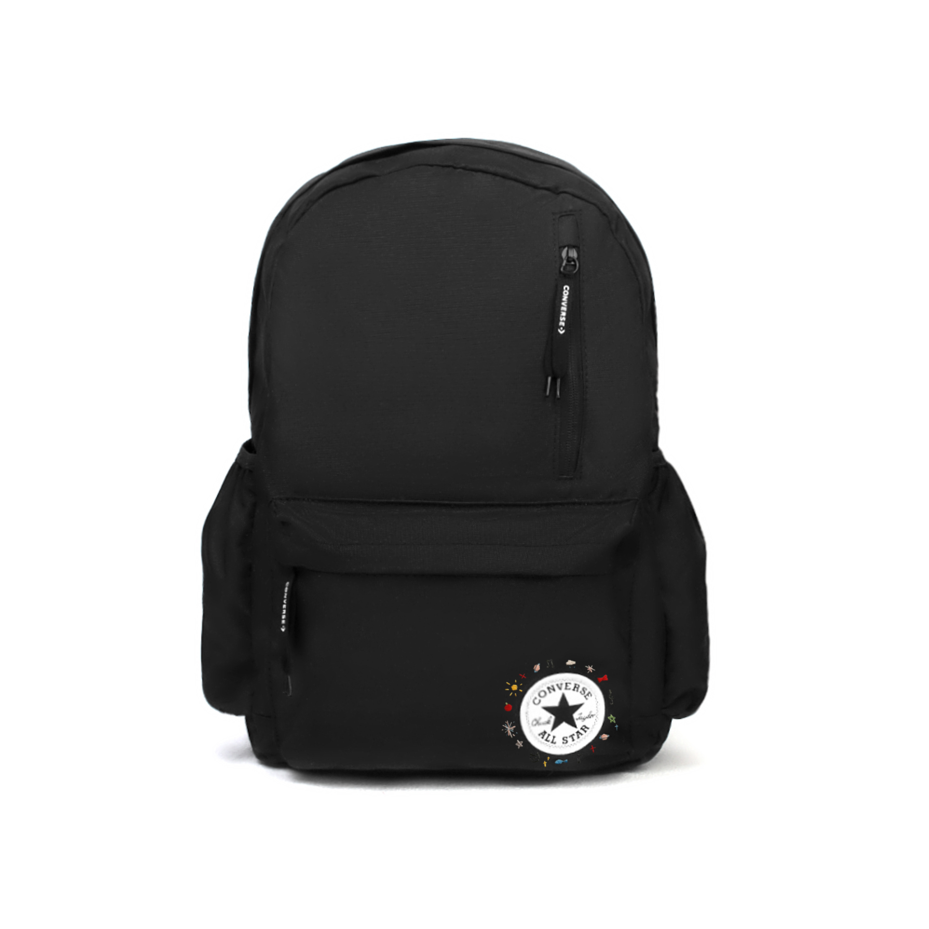 

Converse Полиэстеровый рюкзак среднего размера унисекс черный, Exquisite Small Planet