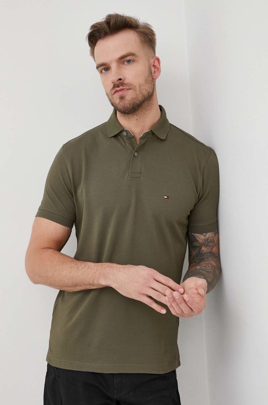 

Поло Tommy Hilfiger, зеленый