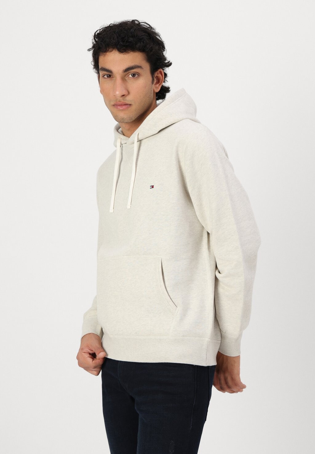 Толстовка SEASONAL HOODY Tommy Hilfiger, молочный — фото 3