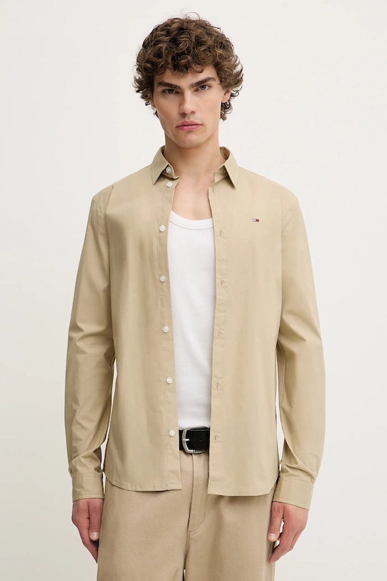 

Рубашка Tommy Jeans, бежевый