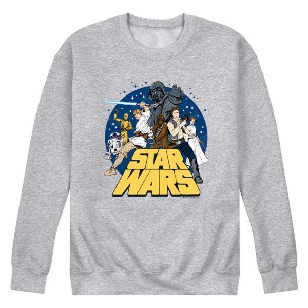 

Мужская флисовая толстовка в стиле ретро Star Wars, серый