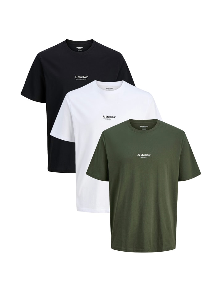 

Футболка Soho белого/черного/зеленого цвета Jack & Jones, Черный, Футболка Soho белого/черного/зеленого цвета Jack & Jones