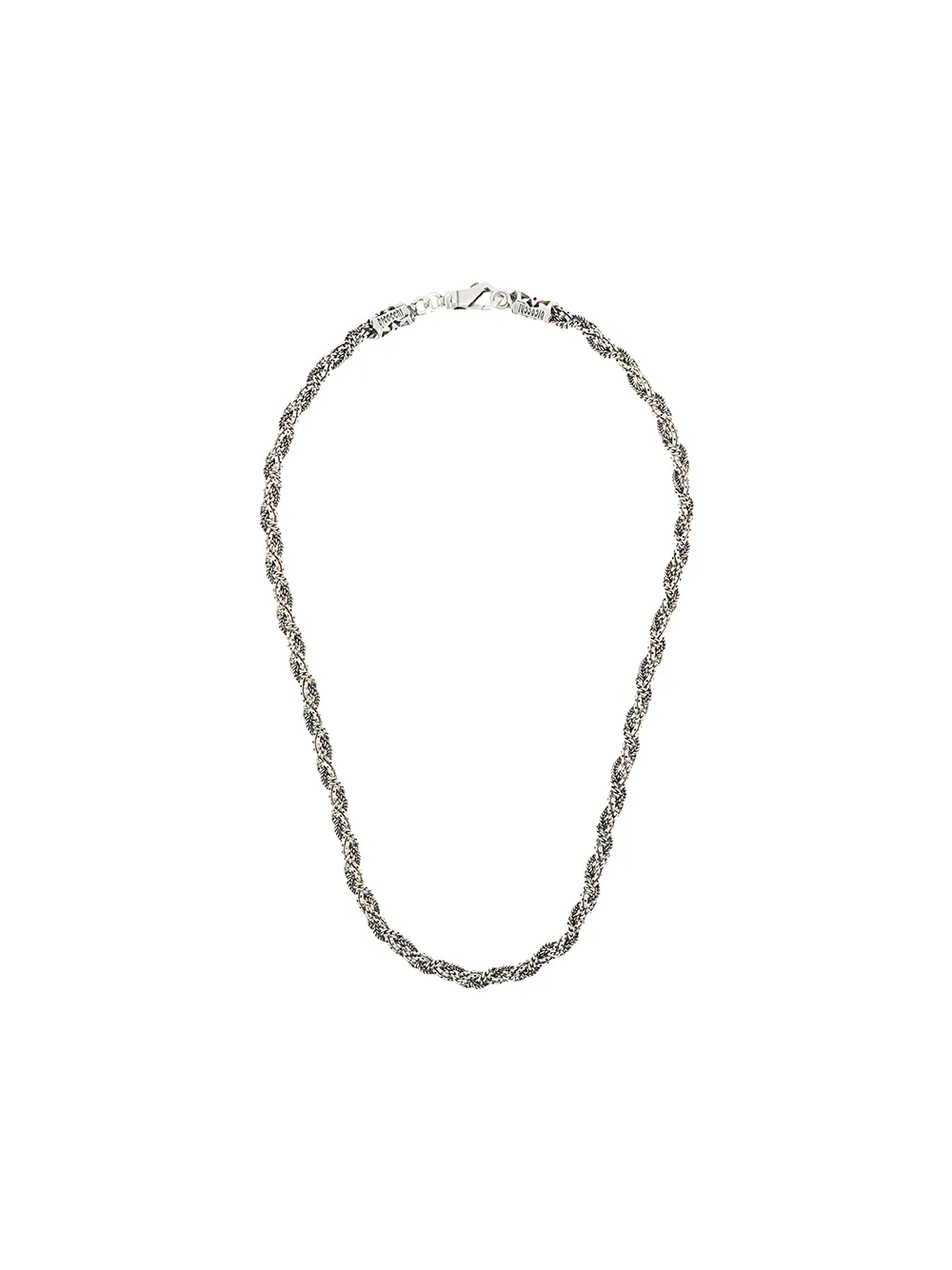 

Колье Braided Emanuele Bicocchi, серебяный