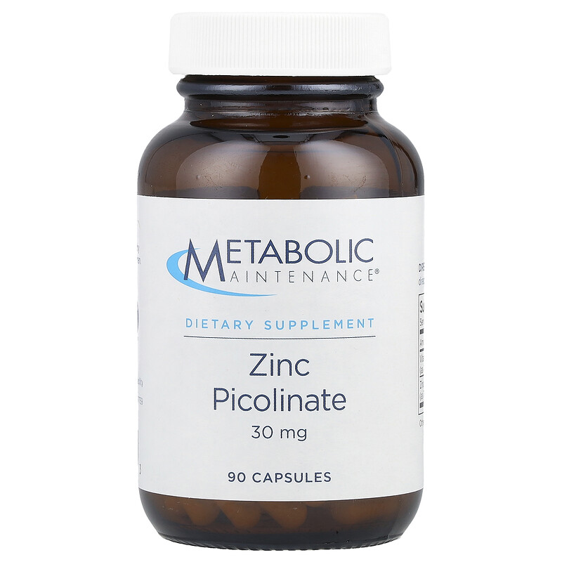 

Metabolic Maintenance, Пиколинат цинка, 30 мг, 100 капсул