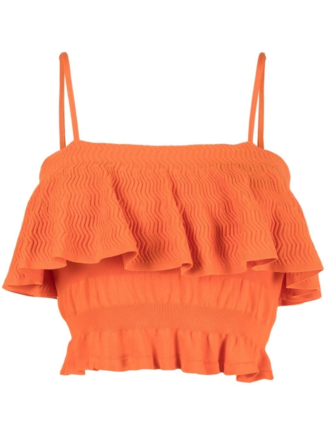 

Solid & Striped лиф бикини The Kaia с узором зигзаг, оранжевый