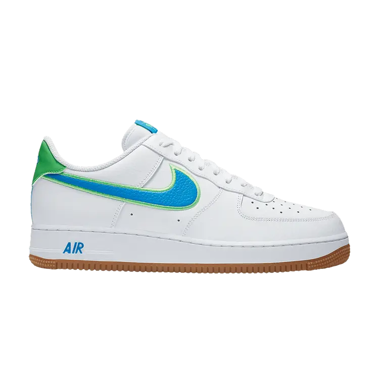 

Кроссовки Nike Air Force 1 Low 'White Bright Blue Green', белый