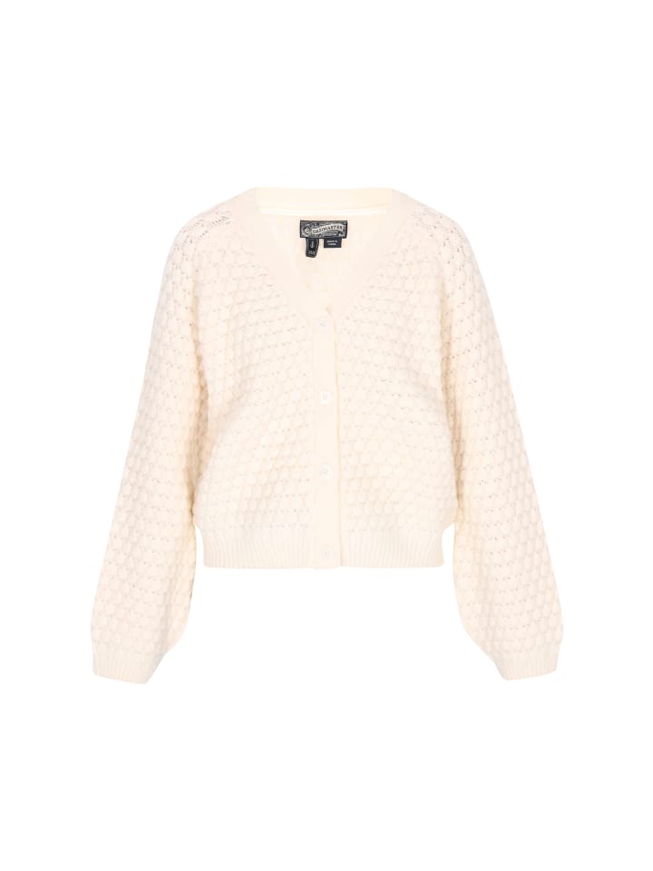 

Женский кардиган цвета слоновая кость DreiMaster Vintage