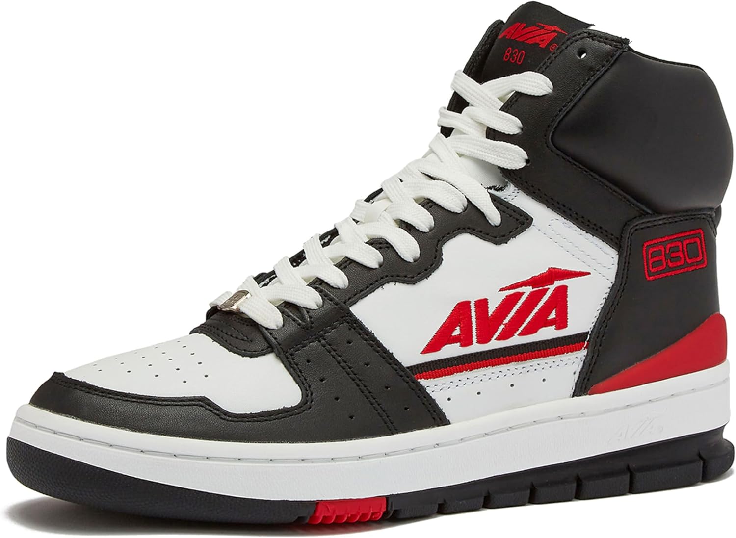 

Мужские баскетбольные кроссовки Avia 830, ретро высокие кеды для мужчин, для использования в помещении или на улице, на улице или на площадке, размеры 7-16, белый/черный/красный