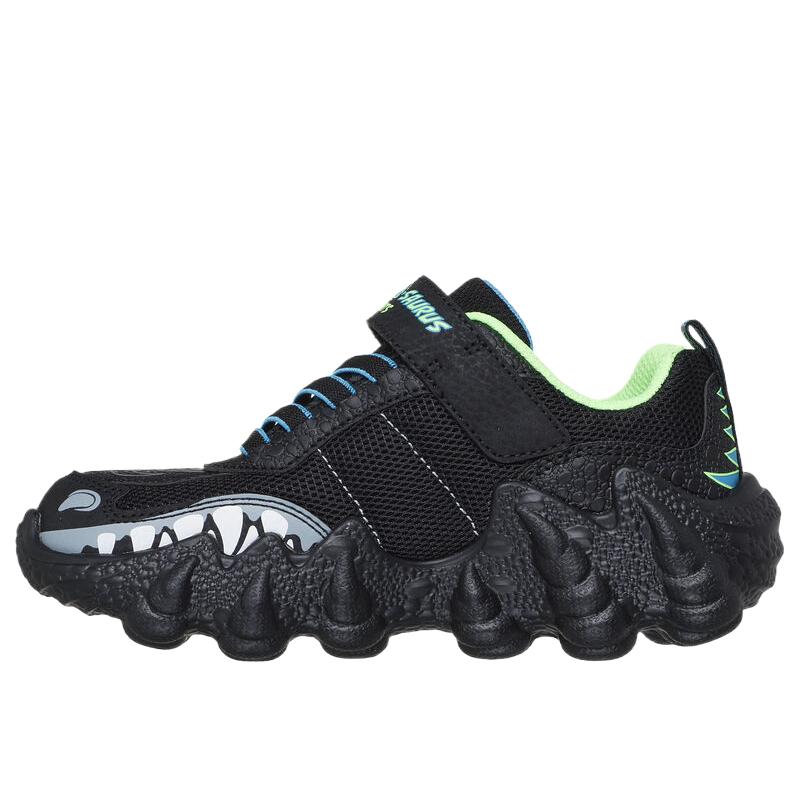 Высокие детские повседневные кроссовки для детей 3-7 лет Skechers Kids, черный — фото 4