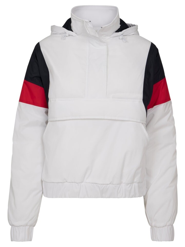 

Демисезонная куртка Urban Classics, цвет white/navy/fire red