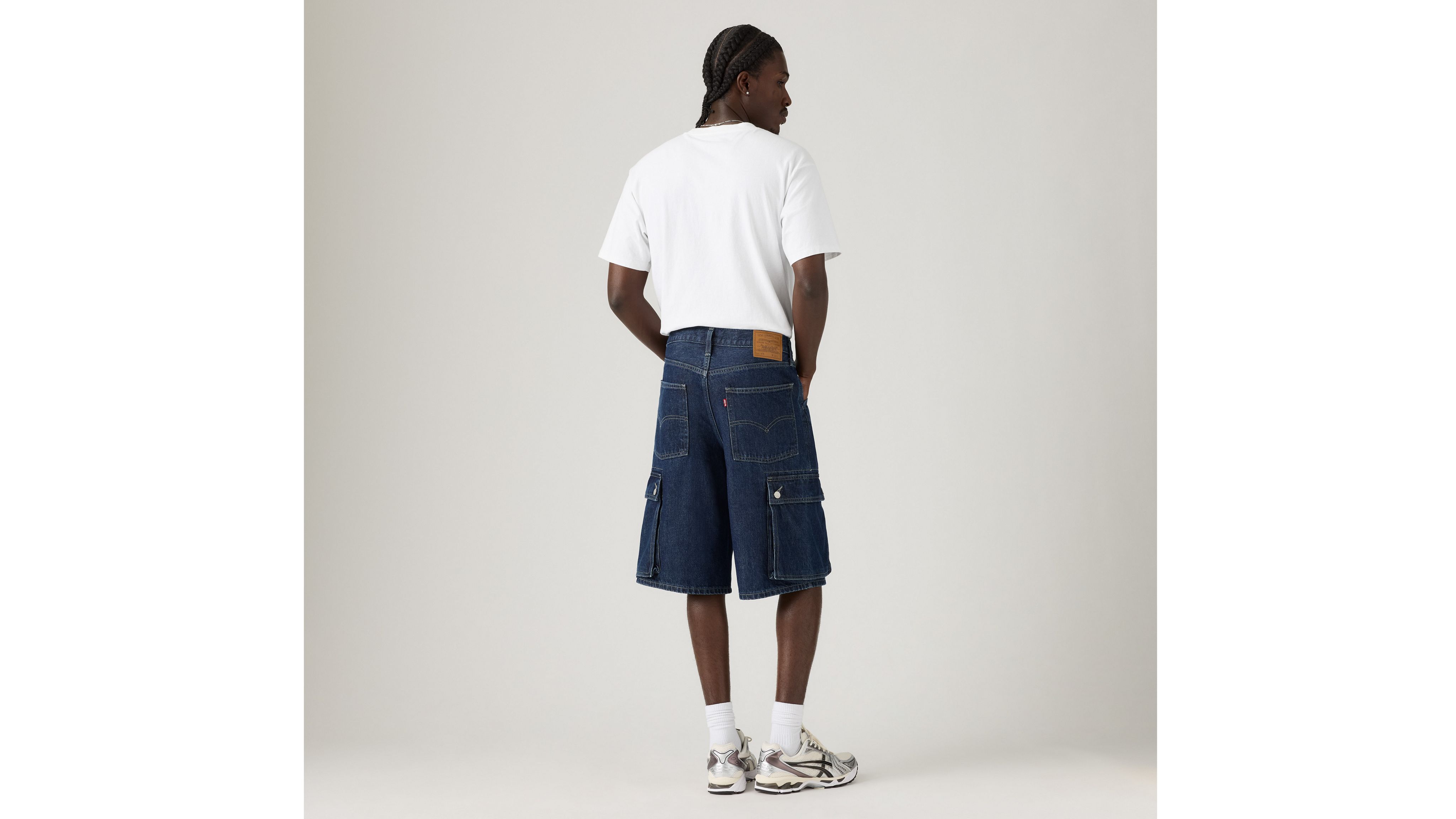478 Мужские шорты Baggy Cargo 12 дюймов Levi's, Next One Down - Dark Wash — фото 3