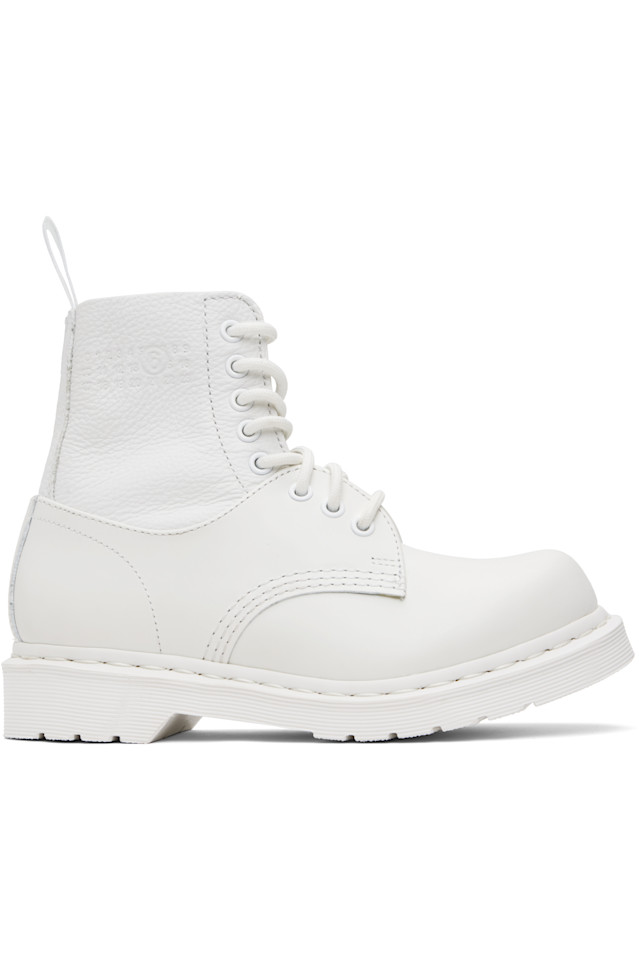 

Mm6 Maison Margiela Белые ботинки Dr. Martens Edition 1460 Twist