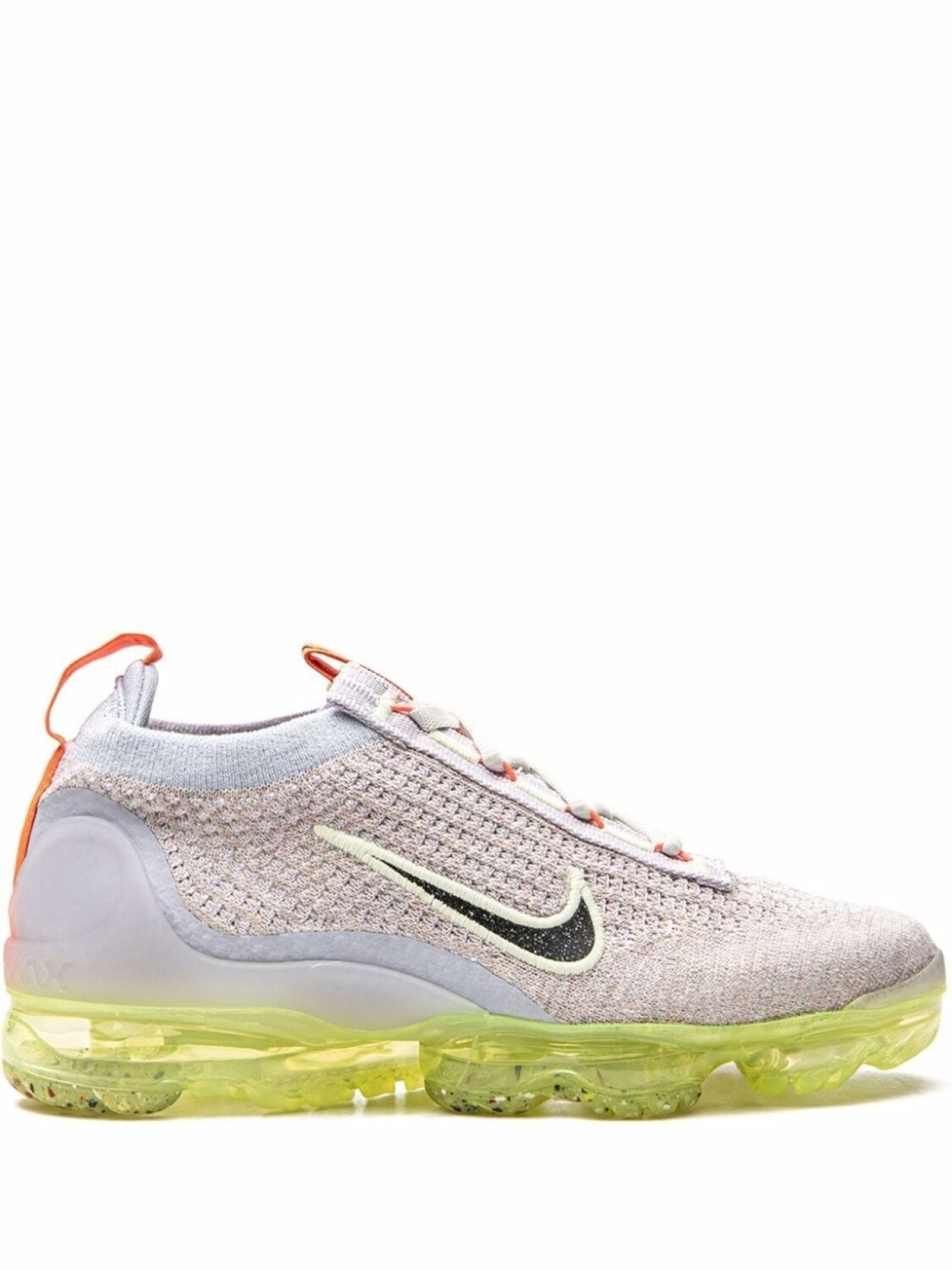 

Кроссовки Nike Air VaporMax 2021 Flyknit, белый/оранжевый/желтый