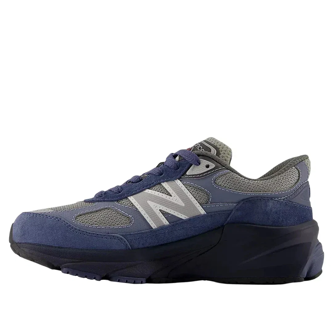 Детские кроссовки New Balance 990v GC990LT, сине-серые, повседневная обувь HAWK10 — фото 4