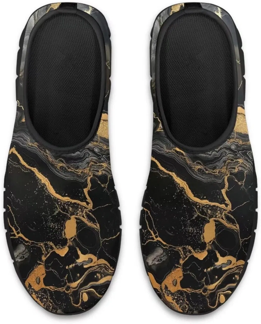 Кроссовки для ходьбы повседневные Doojoayie, Black Marble — фото 2