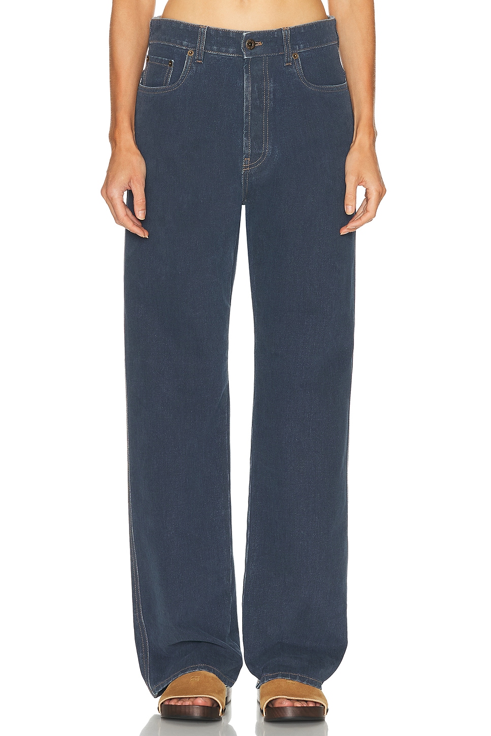 

Широкие брюки Miu Miu, Bleu