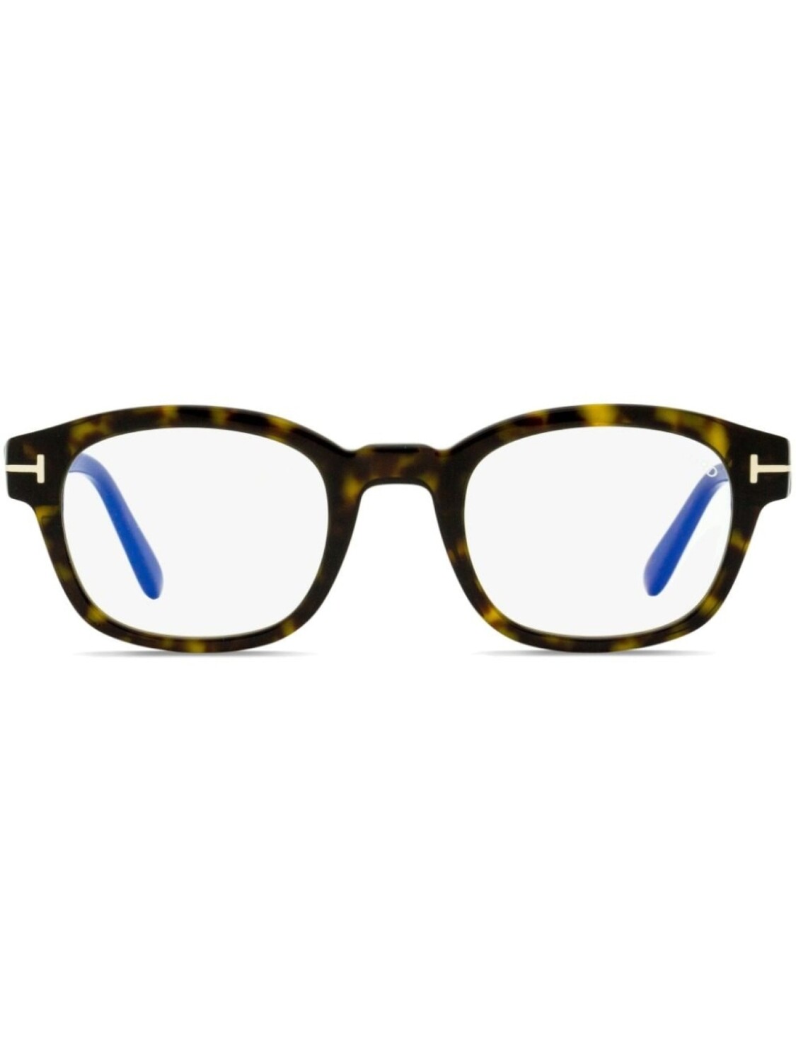 

TOM FORD Eyewear очки Blue Block в квадратной оправе, коричневый
