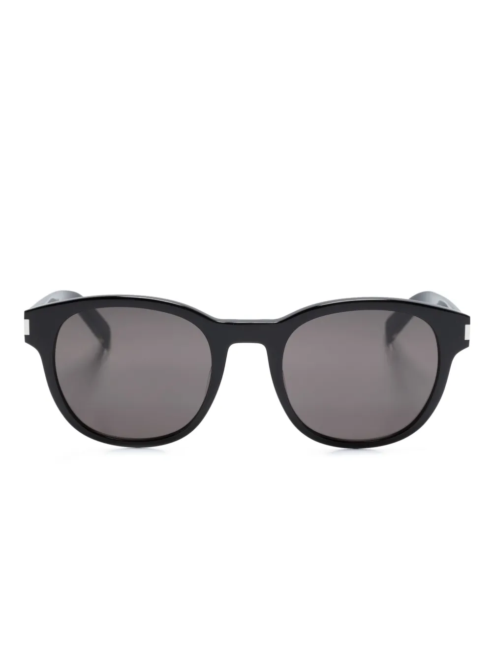 

Солнцезащитные очки в квадратной оправе с логотипом Saint Laurent Eyewear, черный