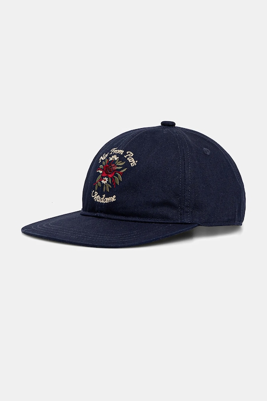 

Хлопковая бейсболка casquette slogan rose Drôle de Monsieur, темно-синий