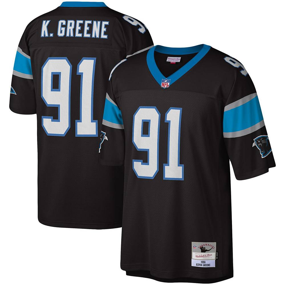 

Мужская копия джерси Mitchell & Ness Kevin Greene Black Carolina Panthers Legacy, цвет Pth Black