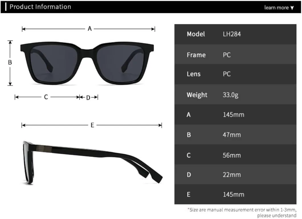 

Солнцезащитные очки для мужчин и женщин - защита UV400 - большая оправа с градиентной расцветкой для занятий спортом на открытом воздухе и вождения LXLHWN, Tyj528-3