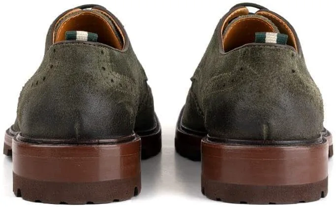 Мужские туфли Astor Lug Sole с крыльями MILWAUKEE BOOT CO., темно-коричневый — фото 4