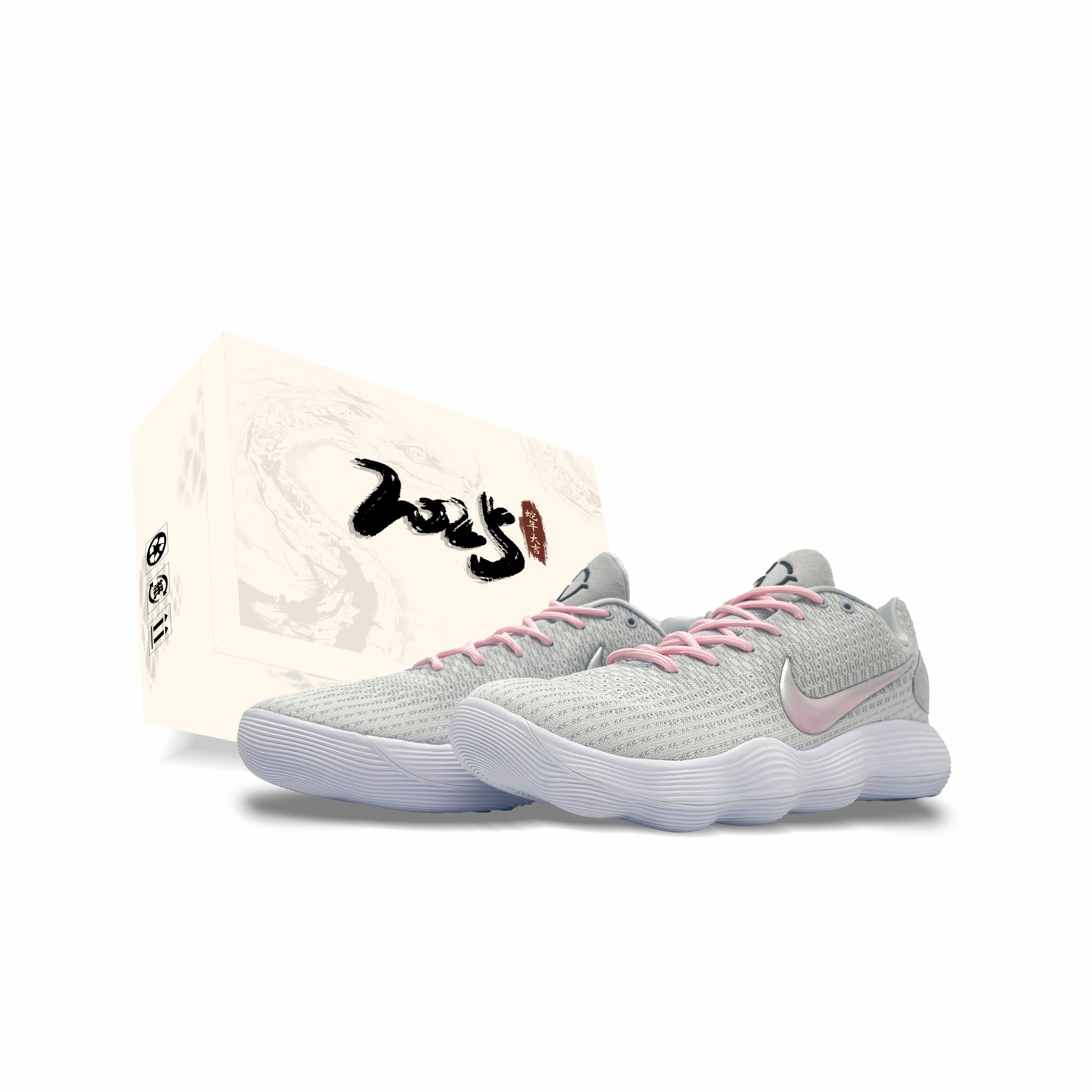 

Баскетбольные кроссовки Hyperdunk 2017 Low Top, мужские, серые Nike, Gray