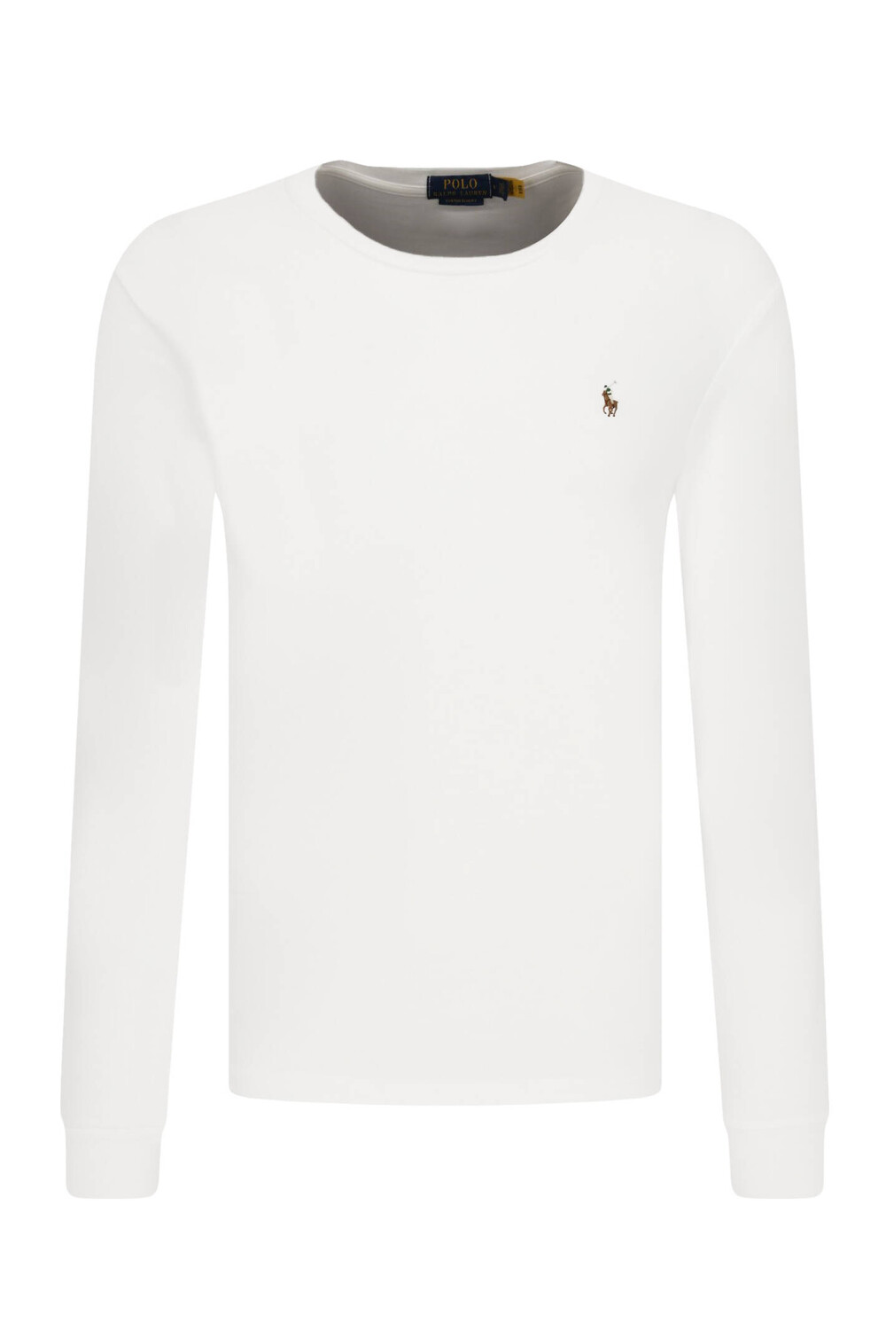 

Лонгслив POLO RALPH LAUREN custom slim fit, белый