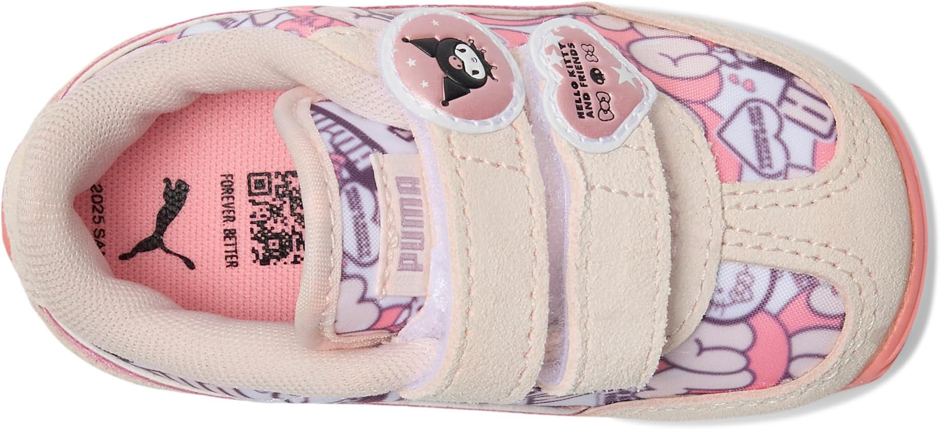 Кроссовки PUMA Kids  Easy Rider Hello Kitty and Friends Hook and Loop Shoes, Jasmine Flower/Pinkscape — фото 2