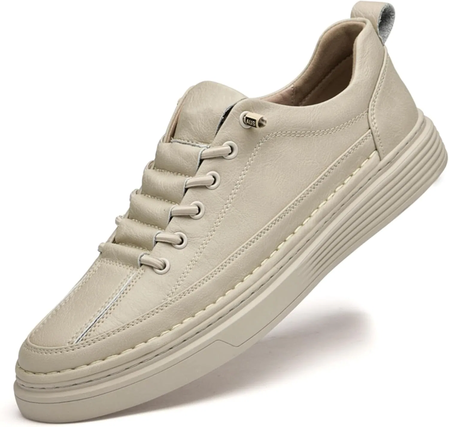 Мокасины кожаные Beige Mnatop